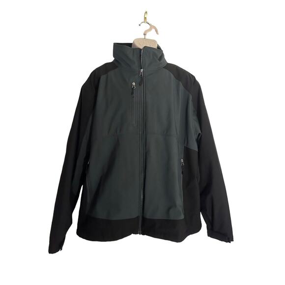 Black Gray Gravel Gear Mens Insulated Soft Shell Jacket Size X-Large - Picture 13 of 14